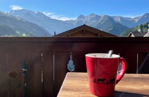 Lenk Apartment | Generous apartment with breathtaking view, centrally located, with elevator