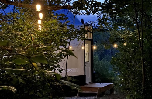 Broadbent Cabin | Geodesic River Dome off grid remote super camping