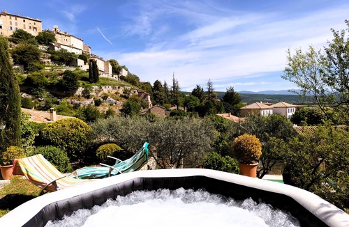 Simiane-la-Rotonde House | Gîte 4★ with swimming pool & SPA - Panoramic view, terraces in Provence