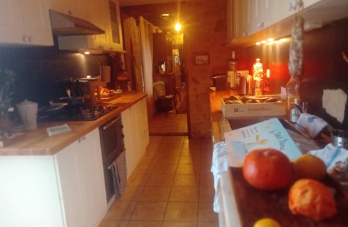 Lurcy-Levis Bed & Breakfast | Gite:bedroom with bathroom, pantry, kitchen