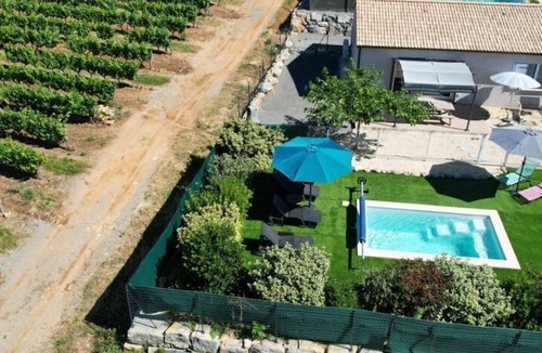 Joyeuse Villa | Gîte l'Odalys for 6 people with private heated swimming pool