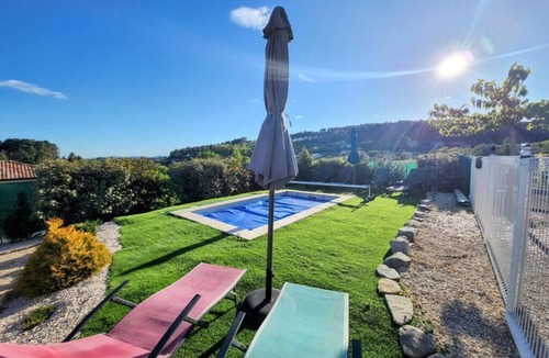 Joyeuse Villa | Gîte l'Odalys for 6 people with private heated swimming pool