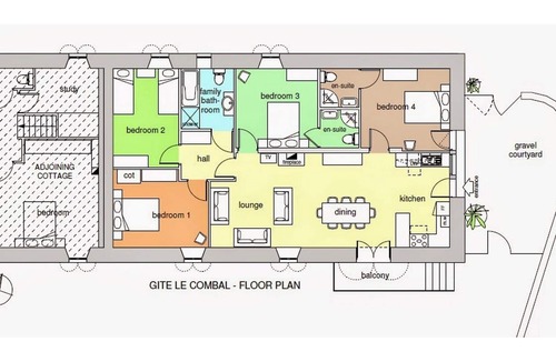 Saint-Andre-de-Najac House | Gite Le Combal, Impregnable View, Heated Pool.