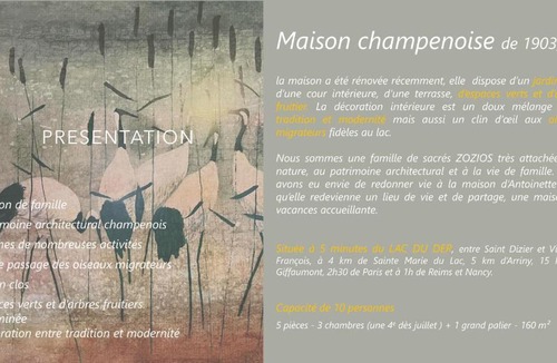 Jagée House | Gite les Zozios du lac du Der