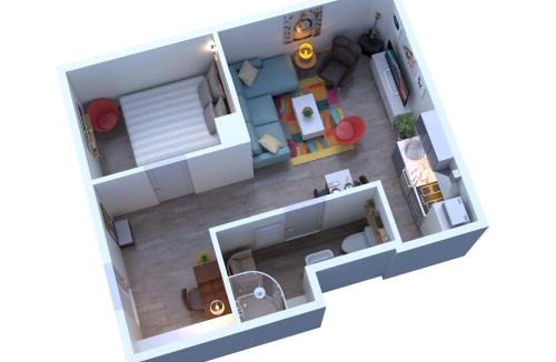 Magenta Apartment | Gite Urbain - Nabu