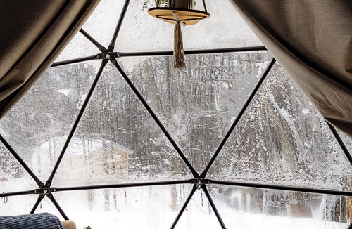 Edray House | Glamping Dome 1 in Snowshoe, WV