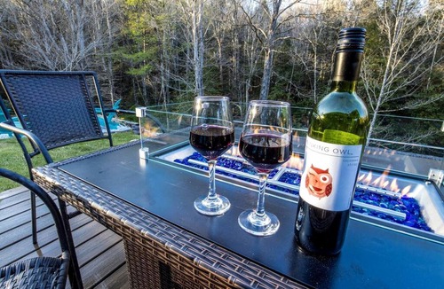 Mount Nebo Cabin | Glamping Retreat near Summersville Lake: Luxurious Cabin with a Hot Tub in Mt Nebo, WV