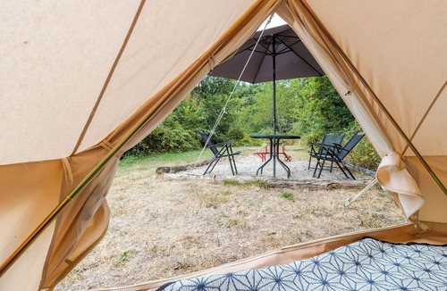 Auriac-du-Perigord RV Rental | Glamping 'Tente' with Shared Terrace and Shared Garden