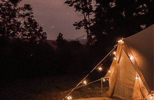 Deer RV Rental | Glamping tent in Newton County by Buffalo River!
