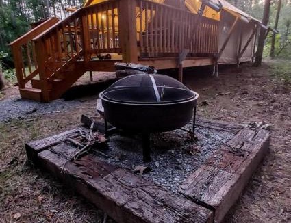 Coalmont Other | Glamping Tent with Deck and Fire Pit - State Parks, Waterfalls, Hiking Trails, Near The Caverns