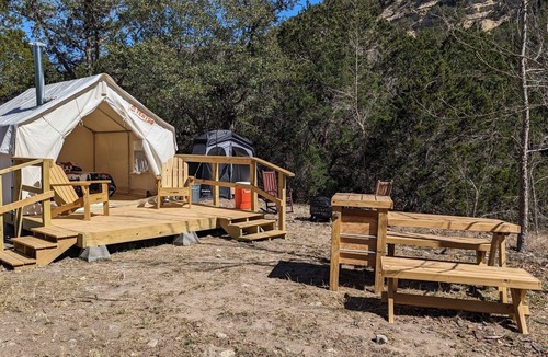 Vanderpool RV Rental | Glamping Tents 1, 2, 3