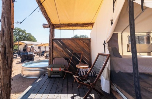 Llano House | Glamping under the Stars + Pool TX Hill Country