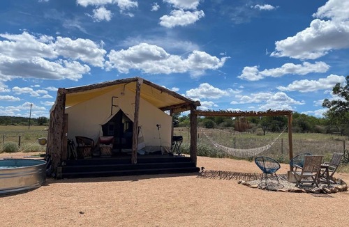 Llano House | Glamping under the Stars + Pool TX Hill Country