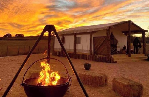 Llano House | Glamping under the Stars + Pool TX Hill Country