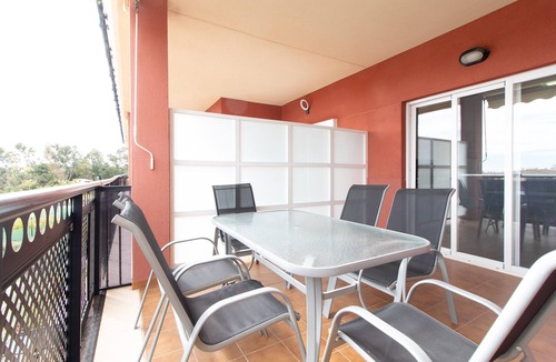 Canet de Berenguer Apartment | Global Vacacional: Apartment with terrace and pool on Canet beach