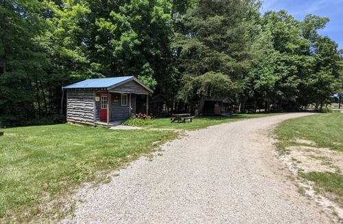 Helmsburg Cabin | "Goins" Camping Cabin #11 | Pet Friendly