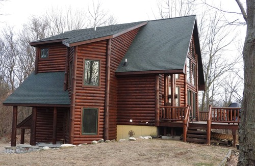 Mears House | Golden Dunes Luxury Log Home Overlooking Lake Michigan