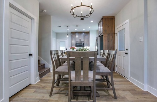 San Angelo House | Golden Getaway is a spacious new property just one block from the river.