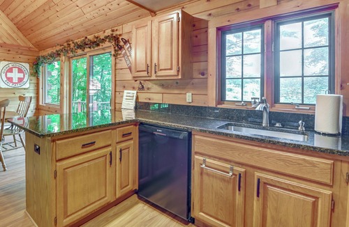 North Creek Cabin | Gore Mountain Cabin: Game Room & Fire Pit