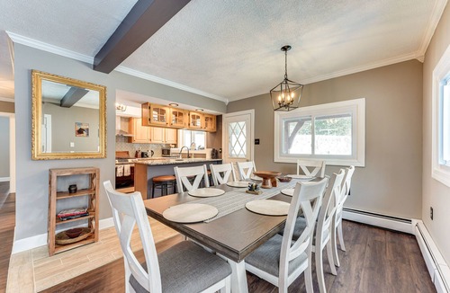 North Creek Cabin | Gore Mountain Retreat: Deck & Game Room