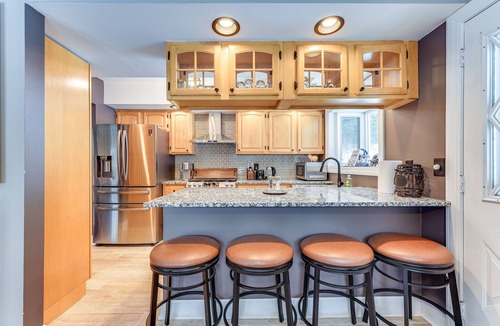 North Creek Cabin | Gore Mountain Retreat: Deck & Game Room