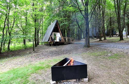 Bristol Hills House | Gorgeous A-Frame Cabin on an Amazing Campground near Canandaigua Lake for an Unforgettable Glamping Escape in New York