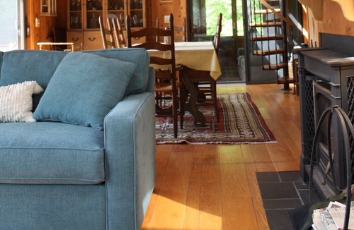 Richmond Cabin | Gorgeous Deck Views at this Serene Berkshires Cabin