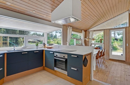 Skødshoved Strand House | Gorgeous home in Knebel with sauna