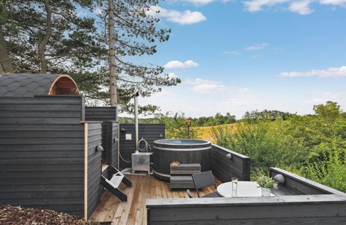 Knebel House | Gorgeous home in Knebel with sauna