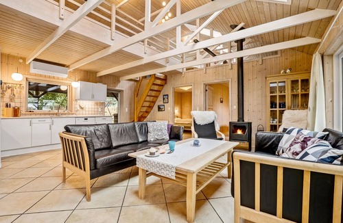 Skaven Strand House | Gorgeous home in Tarm with sauna