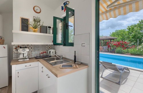 Krsan House | Gorgeous home in Zatka with private swimming pool, can be inside or outside