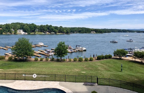 Westlake Corner Condo | Gorgeous lake front condo w/large balcony & views!