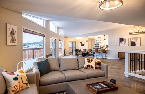 Glenwood Springs House | Gorgeous Retreat with Mountain Views, Open Living, Game Room, Hot Tub