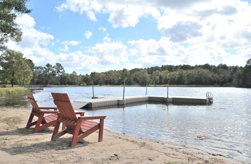 Bellville RV Rental | Gorgeous Retreat and Event Hall with Private 8 Acre Stocked Fishing Lake