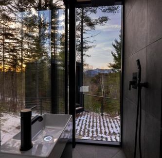 Jay House | Gorgeous Scandinavian Mirror Glass Cabin in the Adirondacks for an Unforgettable Getaway in Jay, New York