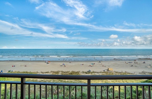 Myrtle Beach Condo | Gorgeous View Oceanfront Condo w/Hug Sundeck Balcony