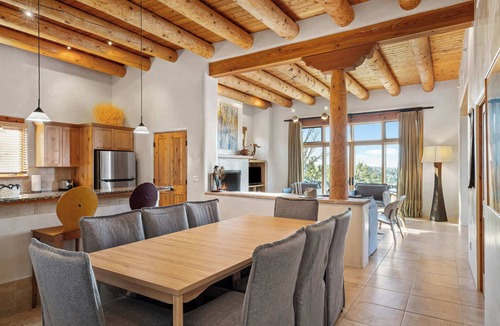 Tesuque Villa | Gorgeous Views, Art & Kiva Fireplaces