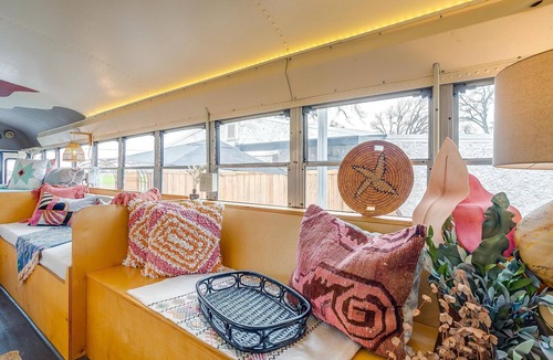 Dennis House | Granbury Luxury Lakefront Skoolie | Sleeps 4