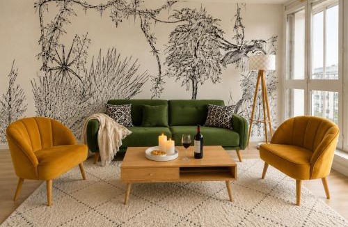 Roseraie - Orgemont Apartment | Grand appartement 10 pers, Ventilateur, 5 chambres & Parking gratuit