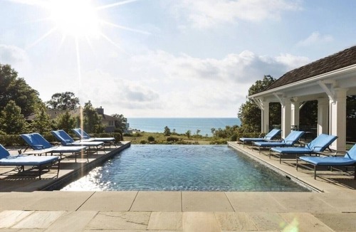 Grand Beach House | Grand Beach Estate 7BR 5.5 BA Luxury Home Infinity Pool w/Lake Michigan views