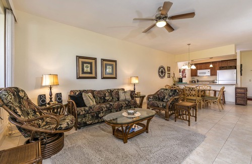 Wailea Condo | Grand Champions #65, Golf Course View, Ground Floor, Large Poolside Lanai