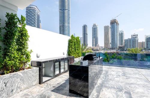 Jumeirah Beach Residence Villa | Grand Dubai Marina 4BR Triplex with Pool Gym Sauna