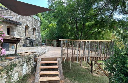 L'Isle-Bouzon House | Grand Gîte Les Cabanes de Fallot pour 19 personnes - piscine naturelle