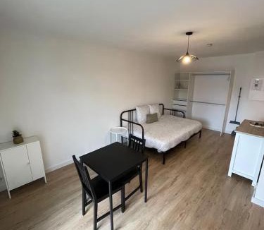 Saint - Martin - du - Touch Apartment | Grand studio 34m2 - Parking & Fibre - Proche Airbus
