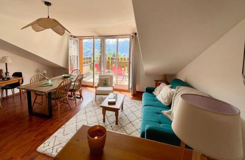 Ax-les-Thermes Apartment | Grand Studio cabine avec vue panoramique