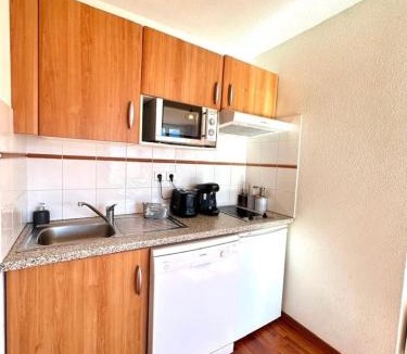 Ax-les-Thermes Apartment | Grand Studio cabine avec vue panoramique