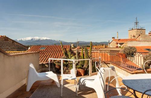 Maureillas-Las-Illas Apartment | Grand Studio Terrasse-Loft Bohème