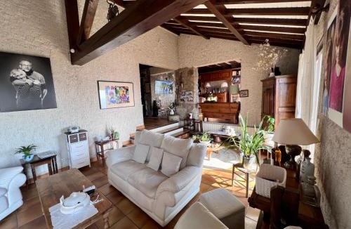 Aurec-sur-Loire House | Grande maison en pierre à la campagne, belle vue