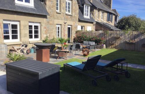 La Marne Villa | Grande maison Saint Malo avec cheminée et jardin