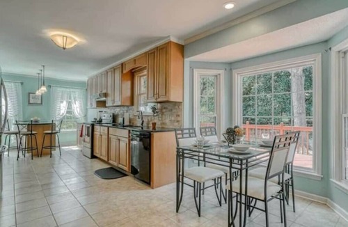 Columbia House | Great Back Deck and Yard - The Bright Brick Beauty